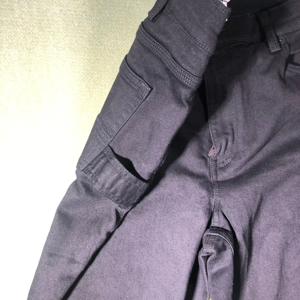 Duluth Trading Co Carpenter Pants Womens 12x31 Black Workwear Straight Leg